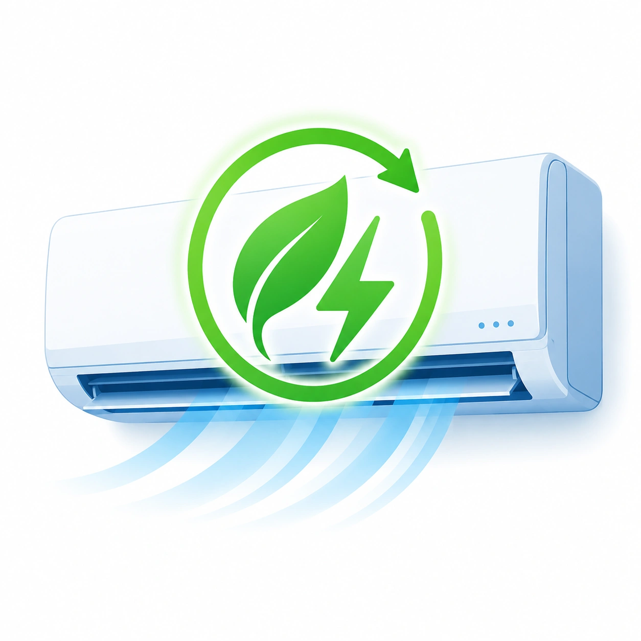 Inverter air conditioner with energy saving technology