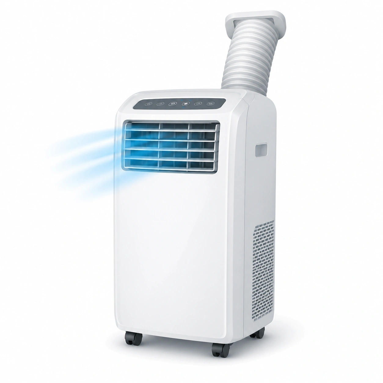 Portable air conditioner easy to move between rooms