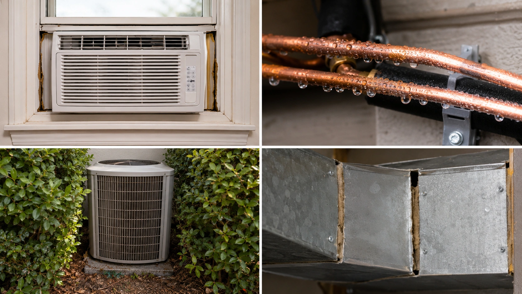 Common AC installation mistakes including incorrect sizing, poor duct sealing, and improper refrigerant charge