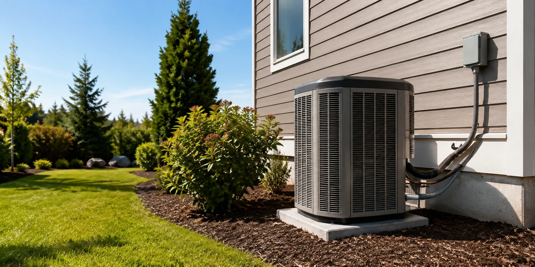 Central air conditioning system providing whole home cooling